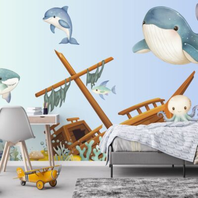 Fototapeta podmorskie urocze zwierzęta kolorowa rafa