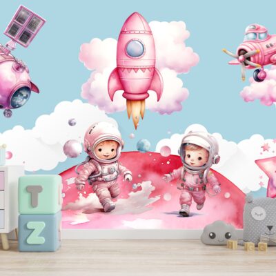 Fototapeta wyprawa małych astronautów na nową planetę